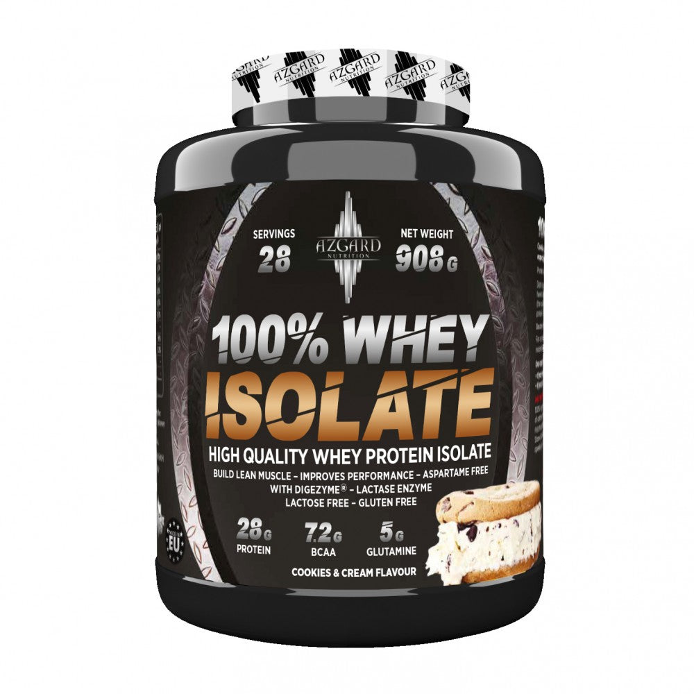 AZGARD 100% WHEY IZOLAT 908g Keks krem