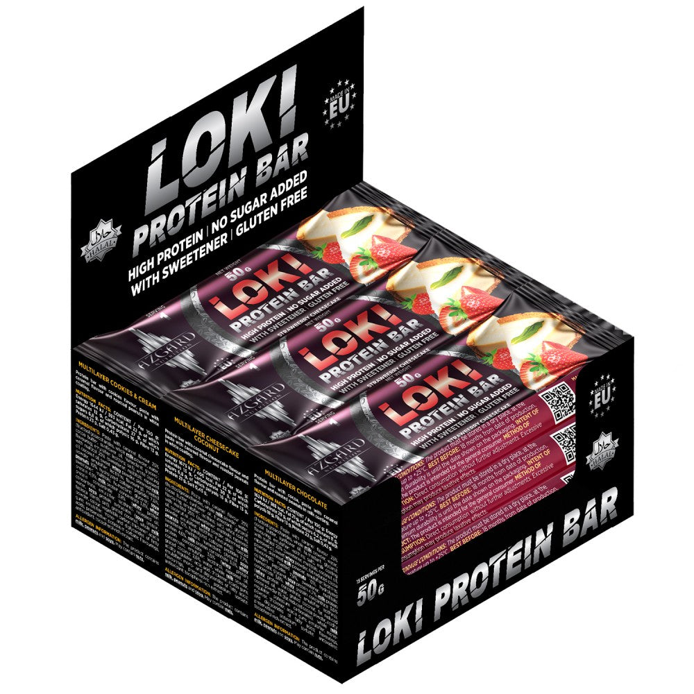 AZGARD LOKI Proteinska čokoladica Jagoda čizkejk